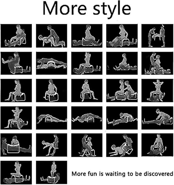 Sex Furniture Sex Chair for Couples for Bedroom Seat Mount Holder Adult Stuff Novelties Fun BDSM Kit Body Positioner Bounce Bench Men Women Swing Position Stool Games Sunglasses UH-092343 - Image 4