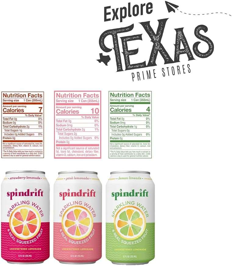 Spindrift Lemonade Collection 20- Pack of Sparkling Water & Real Squeezed Fruit 12 fl oz Can - Image 2