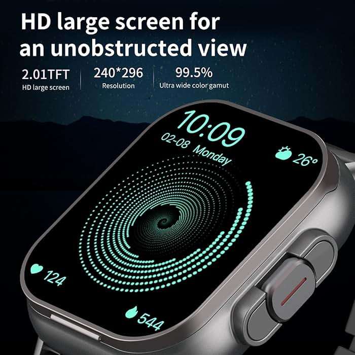 Zopsc Smart Watch with Earbuds, 2.01 Inch Smartwatch with Various Sports Modes, Remote Camera Control etc, HD Touch Screen 2 in 1 Sport Fitness Tracker Watch for Men Women. - Image 3