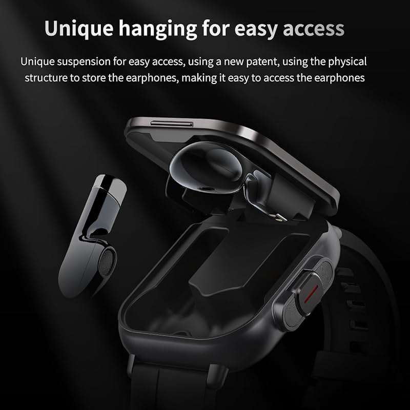 Zopsc Smart Watch with Earbuds, 2.01 Inch Smartwatch with Various Sports Modes, Remote Camera Control etc, HD Touch Screen 2 in 1 Sport Fitness Tracker Watch for Men Women. - Image 6