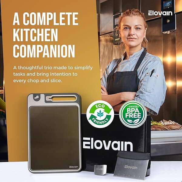 Stainless Steel Cutting Board with Built-In Knife Sharpener, 3-Piece Set, Double-Sided 304 Food-Grade Steel & Wheat Straw, Large Board for Meat & Vegetables, Dishwasher Safe, 15x10 Inch, Food Safe - Image 8