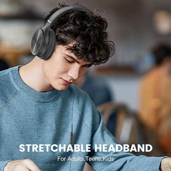 Cowyawn USB C Headphones Wired, Over Ear USB C Wired Headphones with Microphone, Volume Control, HD Stereo Sound, Foldable USB Type C Headphone for Adult/Teens/Laptop/Computer/iPhone 15/16/17, Black - Image 4