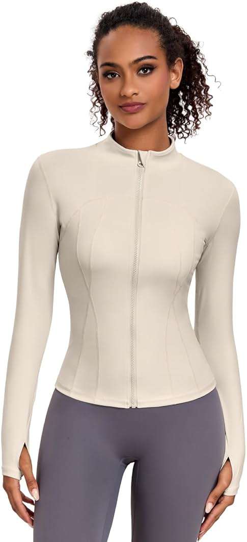 VUTRU Womens Workout Yoga Jackets Zip Up Athletic Sport Track Shirts Ligheweight Gym Tops - Image 7