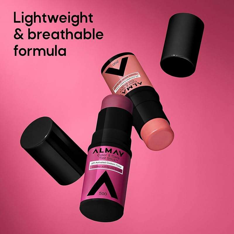 Almay Lip and Cheek Tint, Color & Care Tint Stick, Multi-Use Moisturizing Blush and Lip Color, Dewy Finish, 400 Nude Flush, 0.25 oz - Image 8