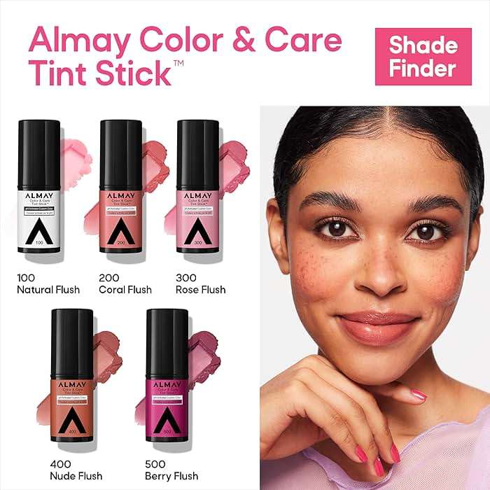 Almay Lip and Cheek Tint, Color & Care Tint Stick, Multi-Use Moisturizing Blush and Lip Color, Dewy Finish, 400 Nude Flush, 0.25 oz - Image 9