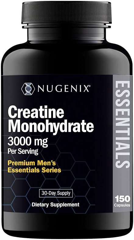 Nugenix Essentials Premium Creatine Monohydrate Pills Supplement, 3000mg, 150 Capsules - Image 1