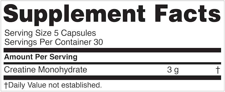 Nugenix Essentials Premium Creatine Monohydrate Pills Supplement, 3000mg, 150 Capsules - Image 6