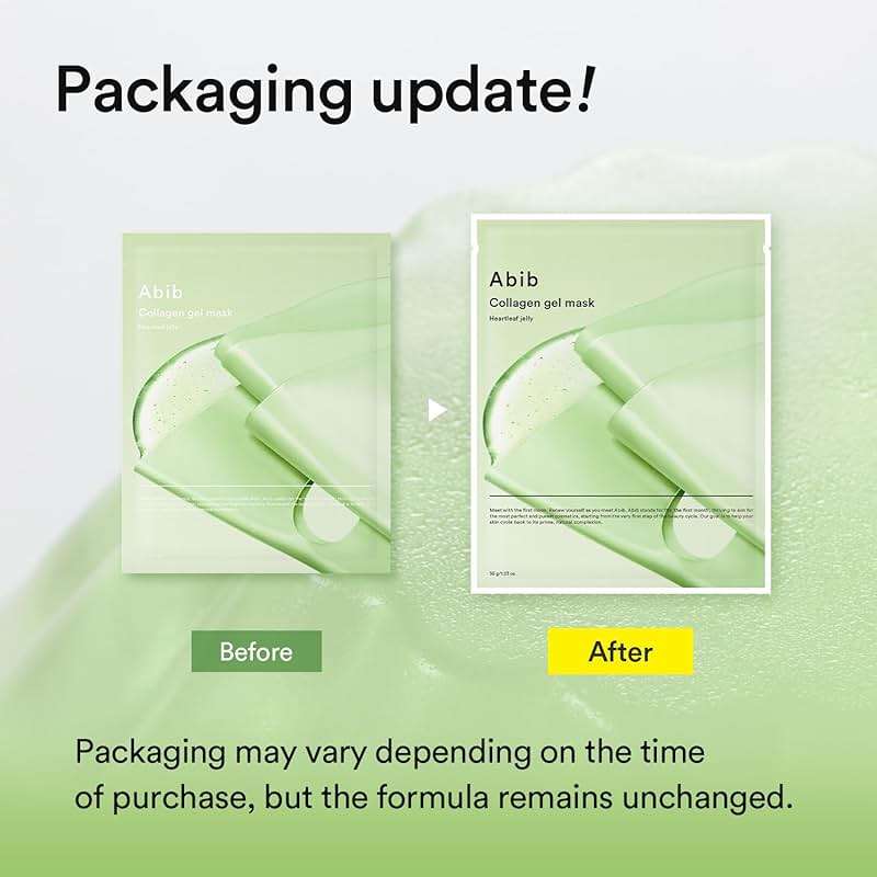 Abib Vegan Collagen Gel Mask Heartleaf Jelly 4 Sheets (Soothing) I Korean Vegan Collagen, Cooling Calming Hyaluronic Acid Hydrogel Face Mask Skin Care - Image 8