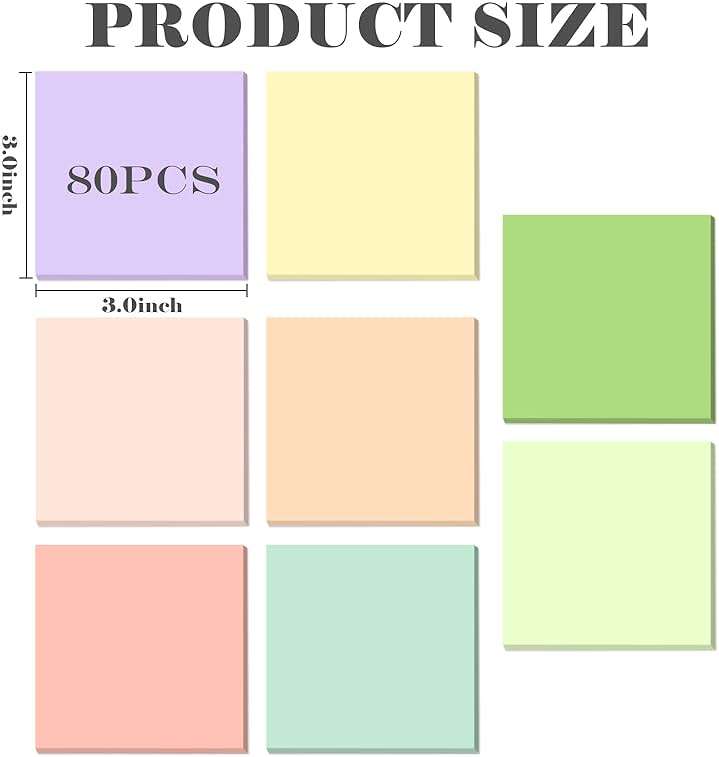 BAYTORY 640 Sheets Pop Paper Up Sticky Notes, 3 x 3 Inches, Morandi Colored Self-Sticky Note Pads, Memo Pads for School Office Home Desk Accessories (Morandi Series) - Image 3