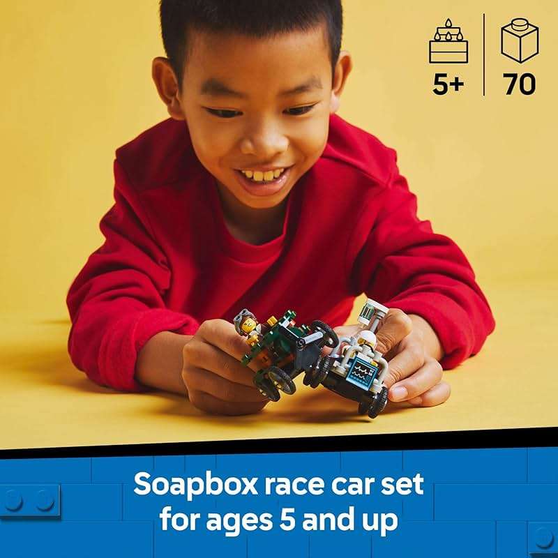 LEGO City Airplane vs. Hospital Bed Race Car Pack Toy - Building Toy for Kids, Boys and Girls, Ages 5+ - Gift for Birthdays and Holidays - Includes 2 Minifigures - 60459 - Image 2