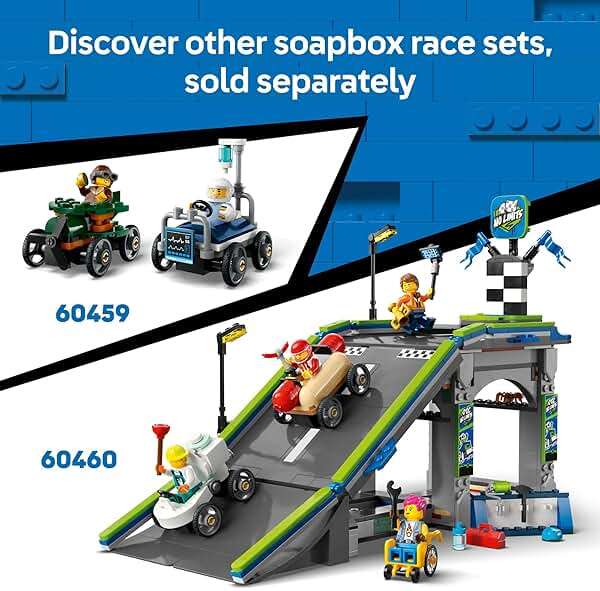 LEGO City Airplane vs. Hospital Bed Race Car Pack Toy - Building Toy for Kids, Boys and Girls, Ages 5+ - Gift for Birthdays and Holidays - Includes 2 Minifigures - 60459 - Image 6