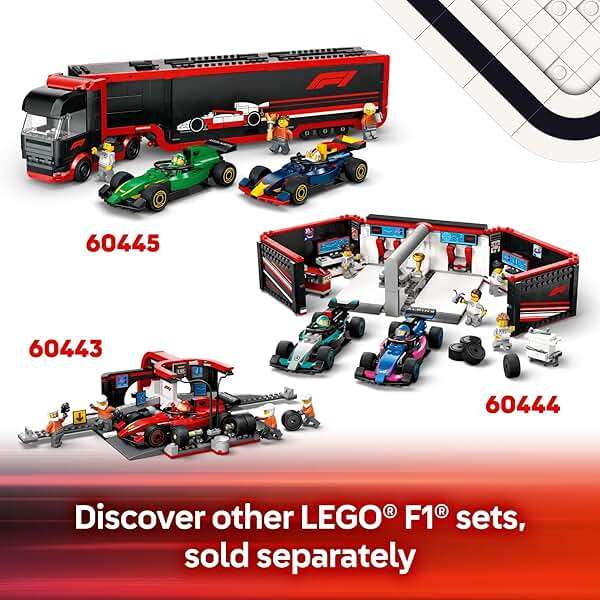 LEGO City F1 Driver with McLaren Race Car Toy - Model Car Building Toy Kit for Kids, Boys and Girls, Ages 6+ - F1 Collectible for Fans - with a Driver Minifigure - Gift Idea for Birthdays - 60442 - Image 6