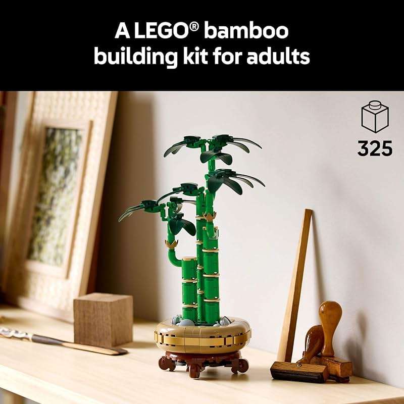 LEGO Botanicals Lucky Bamboo Building Set - Artificial Plant for Indoor Home Décor, Adults Ages 18+ - Gift for Birthdays for Him - Fake Plant Decoration for Table, Desk, Office - 10344 - Image 2