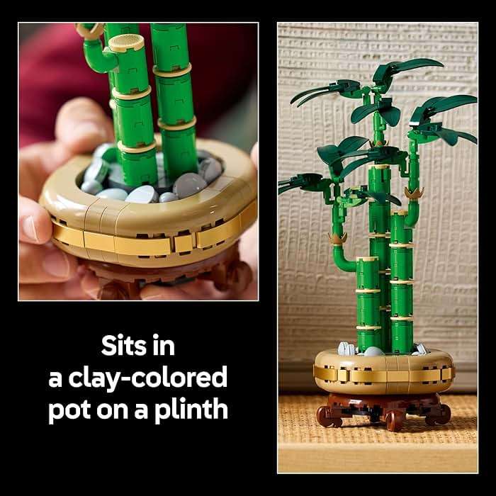 LEGO Botanicals Lucky Bamboo Building Set - Artificial Plant for Indoor Home Décor, Adults Ages 18+ - Gift for Birthdays for Him - Fake Plant Decoration for Table, Desk, Office - 10344 - Image 5