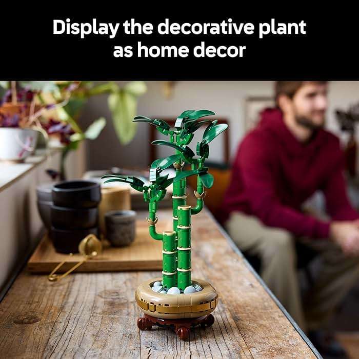 LEGO Botanicals Lucky Bamboo Building Set - Artificial Plant for Indoor Home Décor, Adults Ages 18+ - Gift for Birthdays for Him - Fake Plant Decoration for Table, Desk, Office - 10344 - Image 6