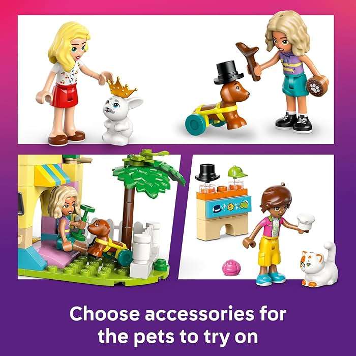 LEGO Friends Pet Accessories Shop Pretend Play Set - Building Toy for Kids, Girls and Boys, Ages 6+ - with 3 Minidolls, Toy Dog, Cat, & Rabbit - Gift Idea for Birthday - 42650 - Image 3