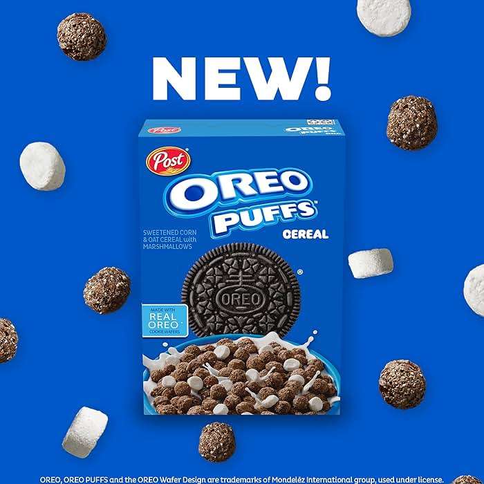 Post, Oreo Puffs Cereal, Chocolate Breakfast Cereal, 10 Ounce - Image 4