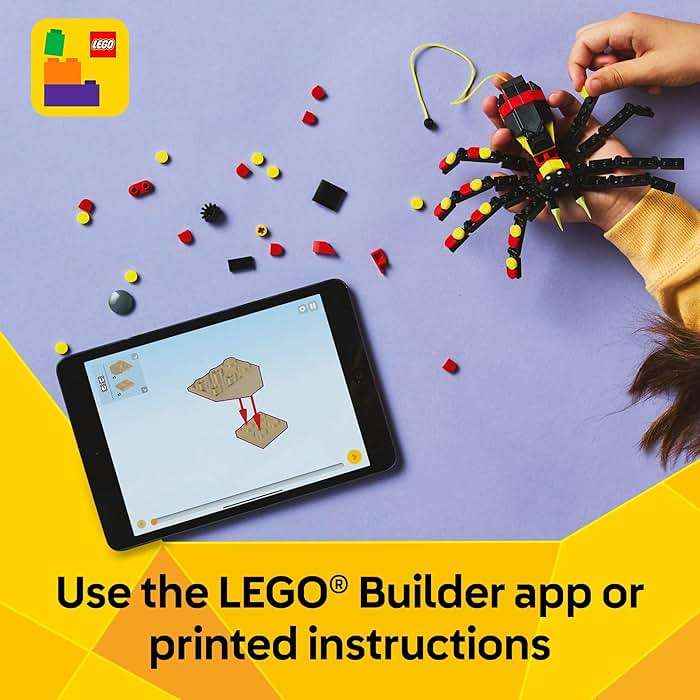 LEGO Creator 3 in 1 Wild Animals Surprising Spider Toy - Building Toy with 3 Build Options, Spider, Scorpion, or Snake - Animal Figures for Kids, Boys & Girls, Ages 7+ - Gift Idea for Birthday - 31159 - Image 6