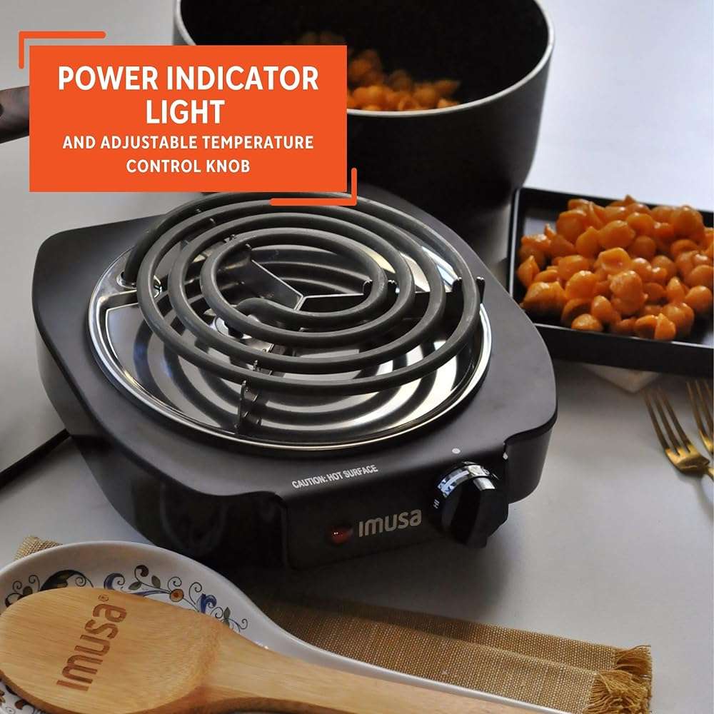 IMUSA Single Electric Burner, Black - Image 6