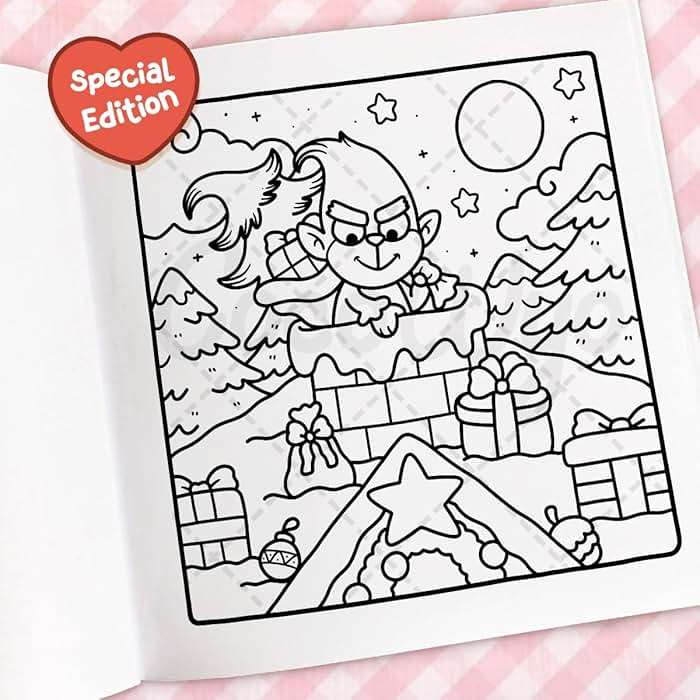Cozy Christmas: Coloring Book for Adults and Kids (Cozy Spaces Coloring) - Image 5