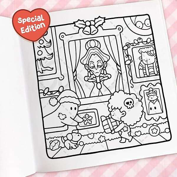 Cozy Christmas: Coloring Book for Adults and Kids (Cozy Spaces Coloring) - Image 7