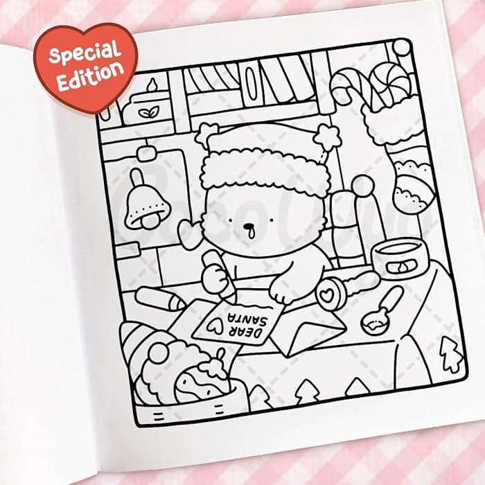 Cozy Christmas: Coloring Book for Adults and Kids (Cozy Spaces Coloring) - Image 8