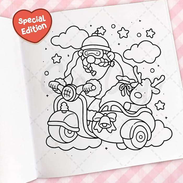 Cozy Christmas: Coloring Book for Adults and Kids (Cozy Spaces Coloring) - Image 9
