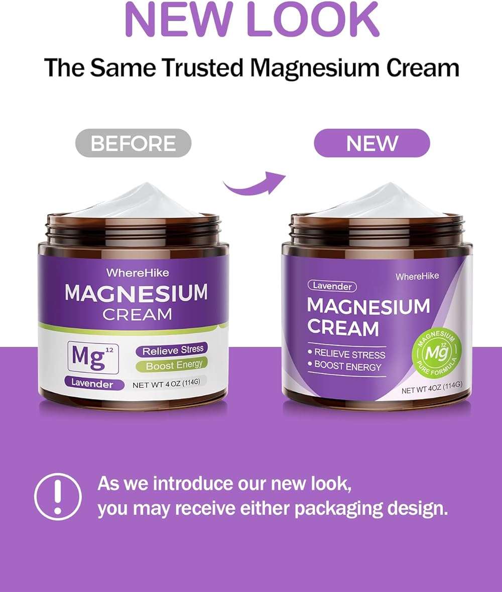 STILIP Natural Topical Magnesium Cream – Magnesium Lotion for Nighttime Skin Care, Lightweight Moisturizing Body Cream for Deep Hydration-Lavender - Image 2