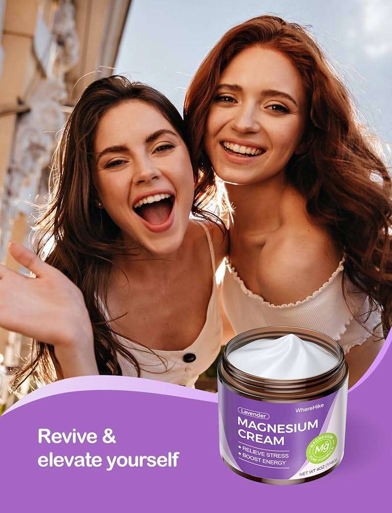 STILIP Natural Topical Magnesium Cream – Magnesium Lotion for Nighttime Skin Care, Lightweight Moisturizing Body Cream for Deep Hydration-Lavender - Image 7