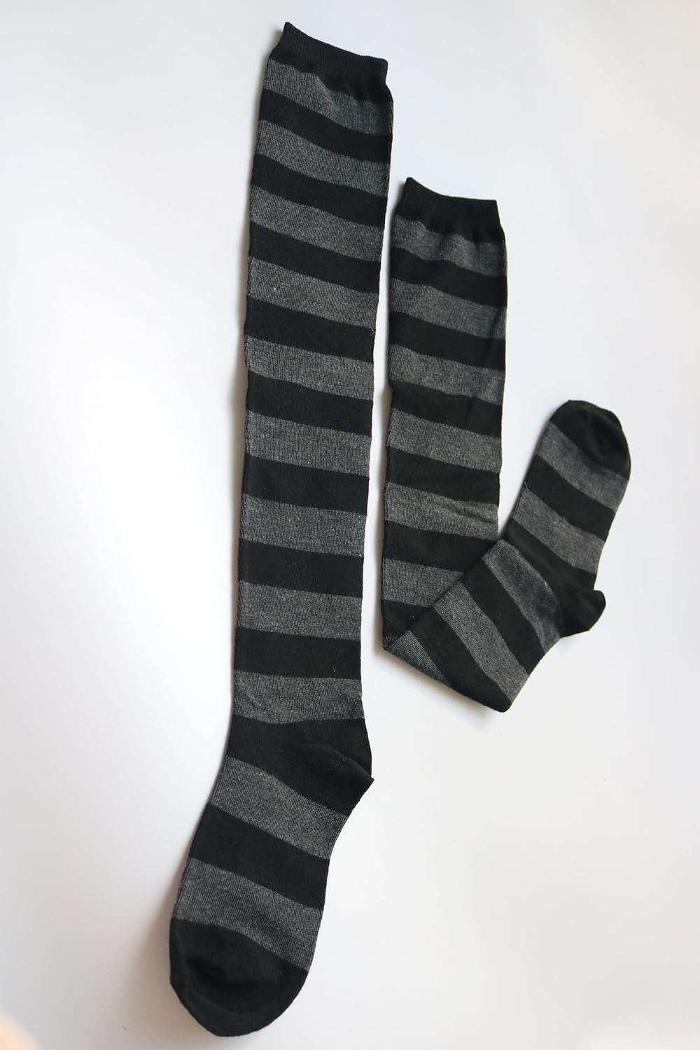 Extra Long Stripe Thigh High Socks Neon Over Knee High Socks for Women Stocking Cosplay Femboy Socks Striped Tights - Image 6