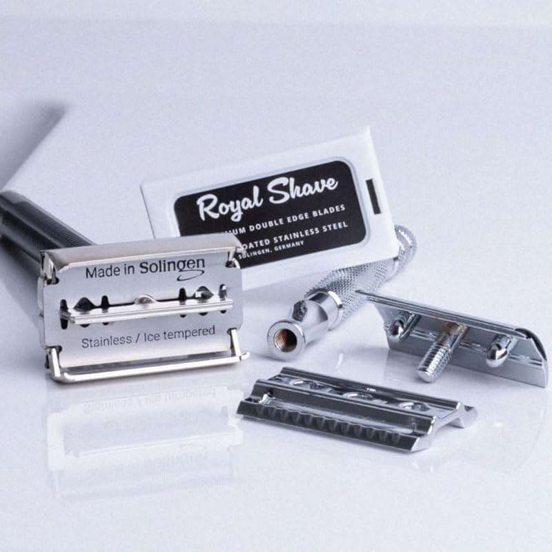 Royal Shave Premium Double Edge Stainless Steel Blades, Fits All Safety Razors, Long Lasting Shaving Razor Blades (Made in Germany) 50 Count Pack - Image 6