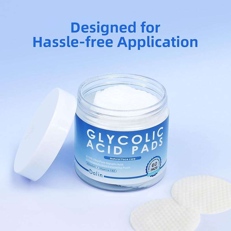 Glycolic Acid Pads, 10% Ultra Pure Glycolic Acid & 2% Salicylic Acid, Exfoliating Peel Pads for Face, Effective Chemical Peel, Keeps Skin Smooth and Prevents Wrinkles and Lines - 60 Pads - Image 7