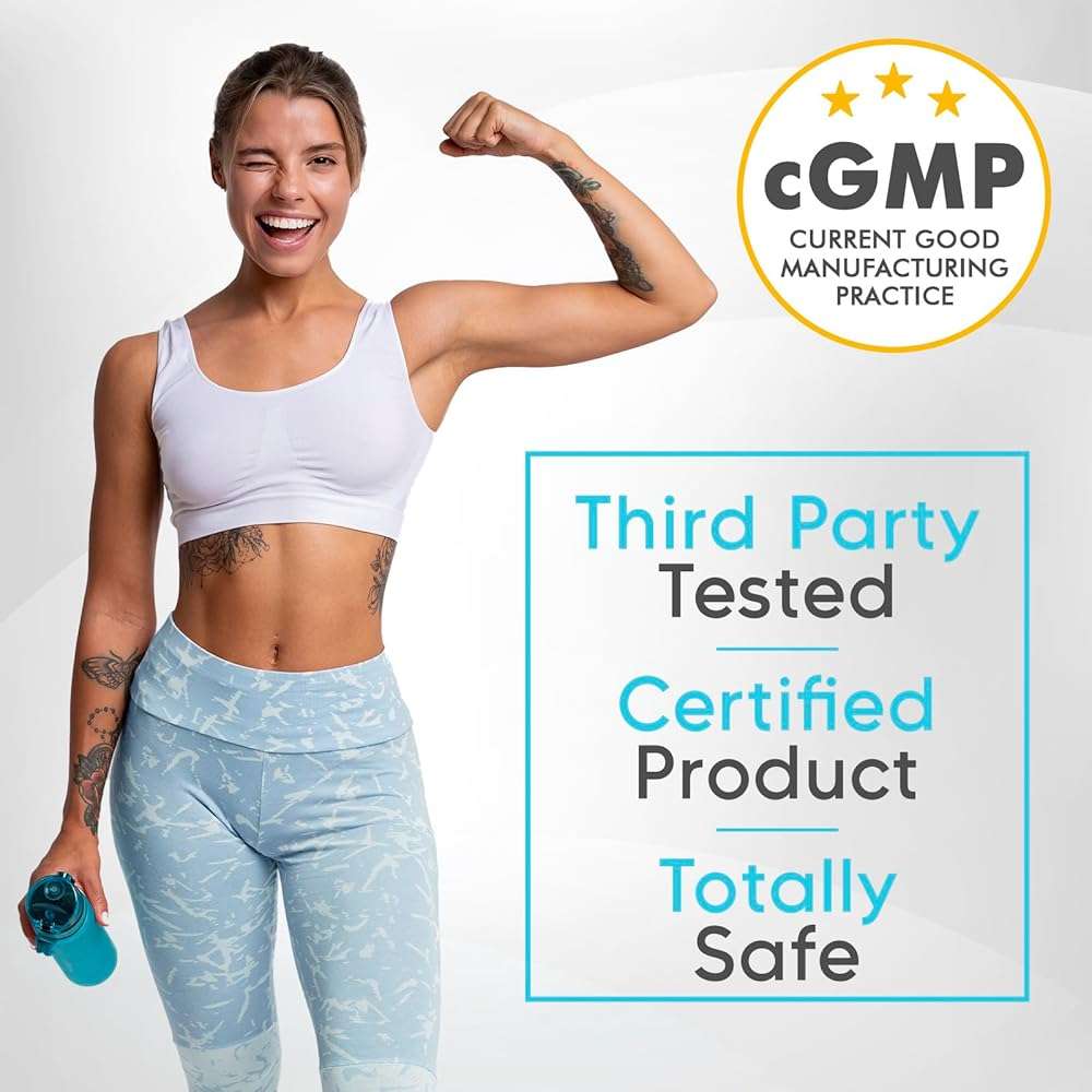 PowerUp Bites Creatine Monohydrate Gummies Blueberry for Men & Women, 100% Creatine Blueberry Gummies, 5g per Serving + Vegan, Sugar Free + Strength, Energy, Muscle & Booty Gain - 120 Count - Image 6