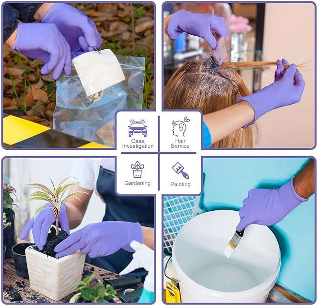 Safe Health Nitrile Disposable Gloves, 3.5 Mil, Imperial Blue, Powder Free, Latex Free, Tattoo, Beauty, Salon, Car - Image 5
