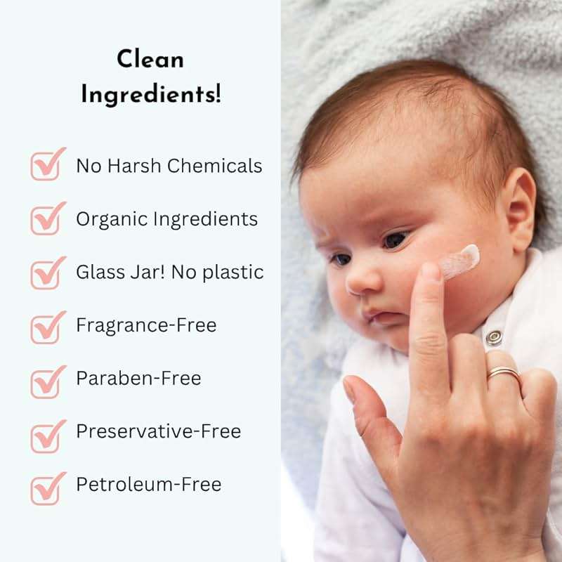 Irene Organics Baby Eczema Relief Balm, Healing Ointment Baby Moisturizing Cream for Eczema, Dry, Itchy Skin. Award Winning Baby Skincare for Sensitive Skin, Safe for Newborns, Kids and Adults - Image 3