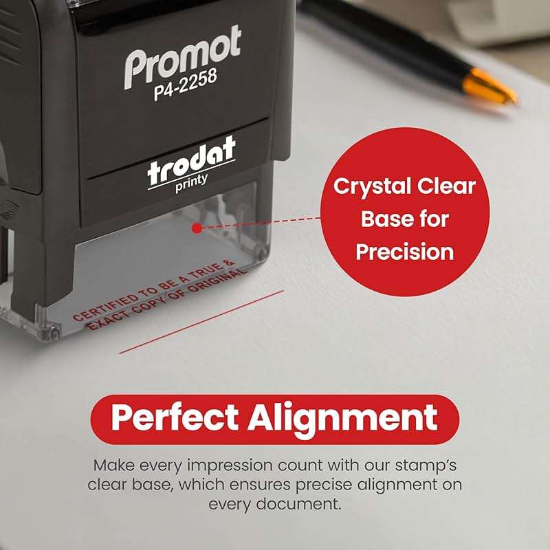 Promot Certified to Be A True & Exact Copy of Original - Self Inking Rubber Stamp - Ink Stamps - Image 3