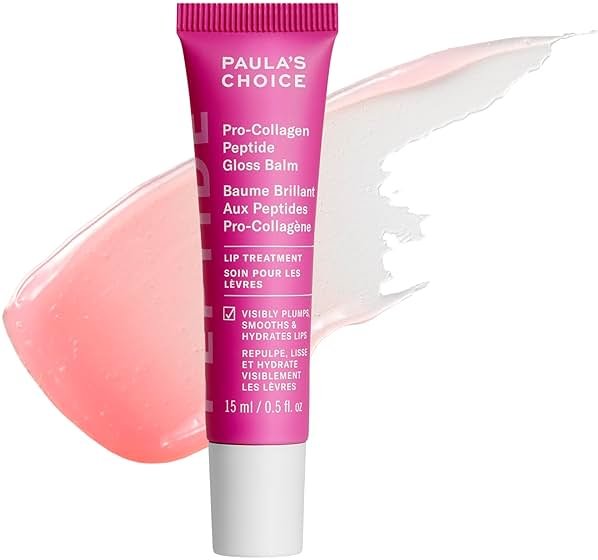 Paula's Choice Pro-Collagen Peptide Gloss Lip Balm, Hydrates & Smooths Lips, Sheer & Glossy Finish for Fuller Lips, Sheer Tint, Non-Sticky, Cruelty-Free - Product Image
