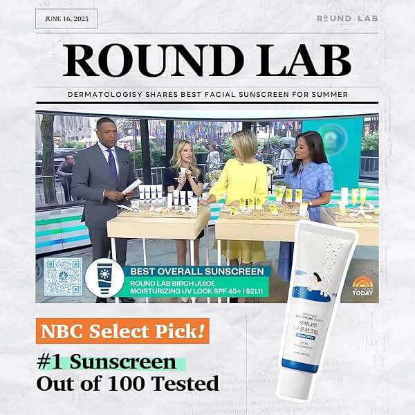 ROUND LAB Birch Juice Moisturizing UV LOCK SPF 45, 1.69 Fl Oz, Hydrating Lotion-like Lightweight Glow Sunscreen for Sensitive Skin, No White Cast, Fragrance-Free, Protector Solar, Korean Sunscreen - Image 7