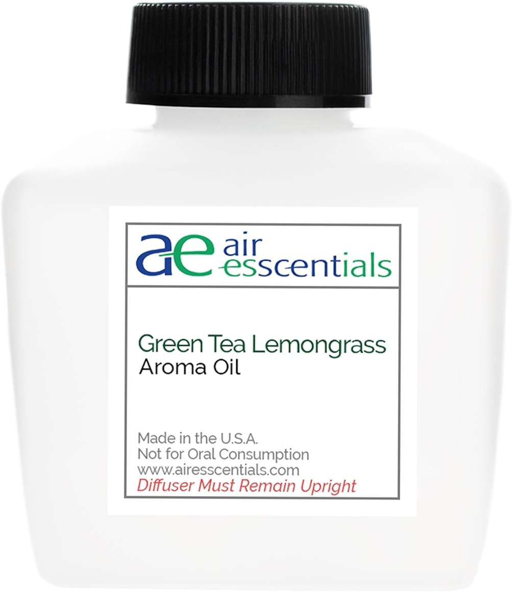 Green Tea & Lemongrass Aroma Oil, Essential Oils Blend for Diffusers & Scent Machines, Blend of Lemongrass & Leafy Greens, Aromatherapy, Cold Air Diffuser Compatible, 100 mL - Image 1