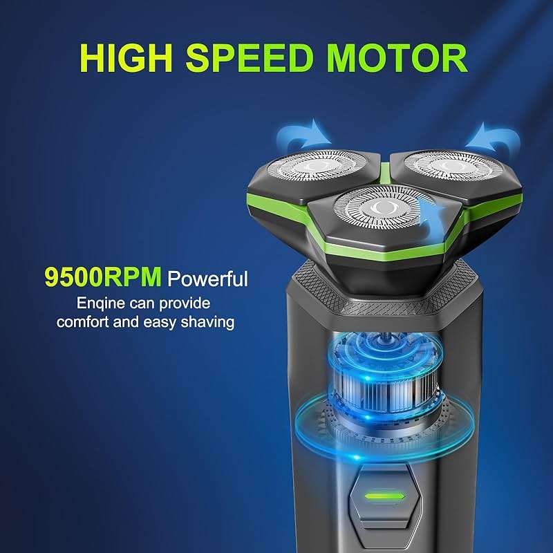 Electric Razor for Men - Electric Shavers for Men with Magnetic Detachable Head, 3D Floating Head, Ideal for Travel, Office, and Business Trips - Image 2