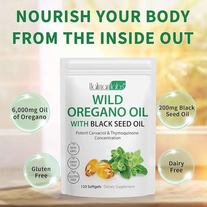 newseel Oil of Oregano with Black Seed Oil, Organic Oregano Oil Softgels,Oregano Oil Capsules Organic,Non-GMO, Gluten Free,120 - Image 5