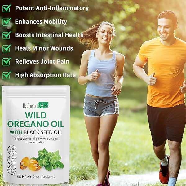 newseel Oil of Oregano with Black Seed Oil, Organic Oregano Oil Softgels,Oregano Oil Capsules Organic,Non-GMO, Gluten Free,120 - Image 6