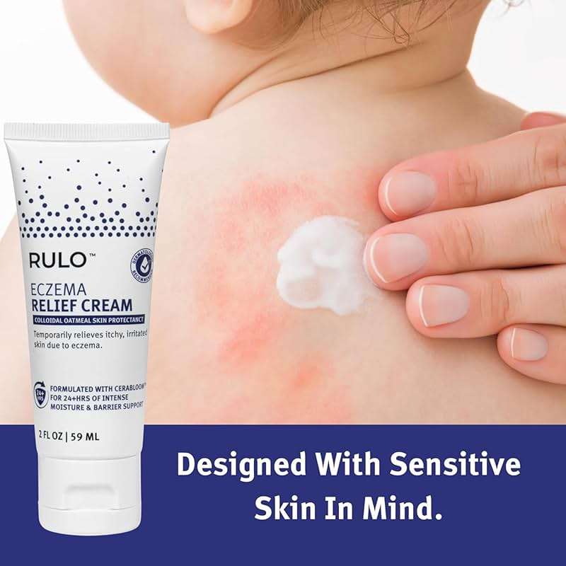 RULO Eczema Cream with Colloidal Oatmeal - Clinical-Strength Itch Relief and Dermatitis Treatment for Adults, Baby and Kids - Eczema Therapy and Skin Barrier Repair (Steroid-Free) - 2 Fl Oz - Image 4