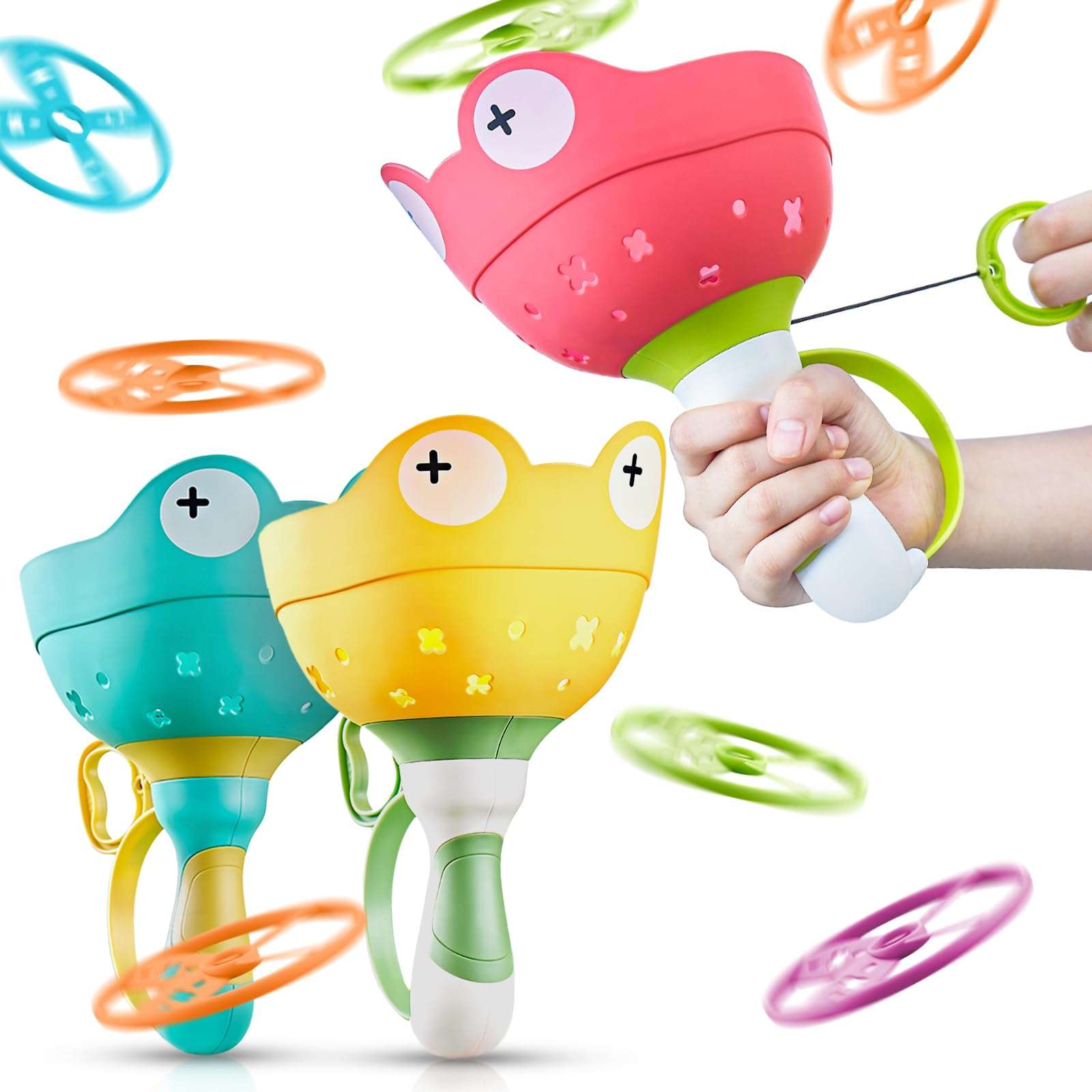 pamexin Outside Toys for Kids Ages 4-8 - Manual Capture Catching Game - Toddler Chasing Toy for Boys & Girls, Ages 3-7 - Outdoor Fun Family Games - Image 1