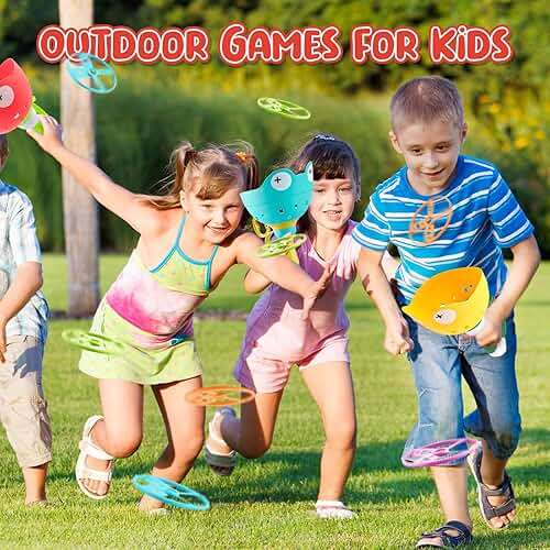 pamexin Outside Toys for Kids Ages 4-8 - Manual Capture Catching Game - Toddler Chasing Toy for Boys & Girls, Ages 3-7 - Outdoor Fun Family Games - Image 2