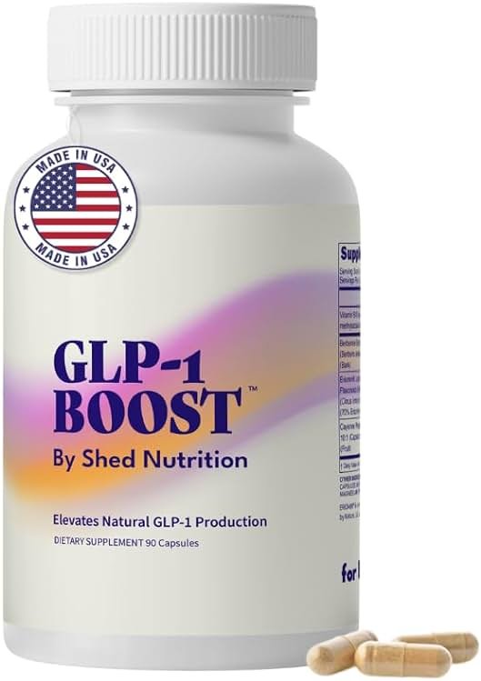 GLP-1 Boost Supplement for Women and Men – Hunger & Metabolism Support with Eriomin, Berberine & Capsaicin – Expert-Formulated to Support GLP1 Naturally – 1 Capsule Before Meals (90 Capsules) - Product Image