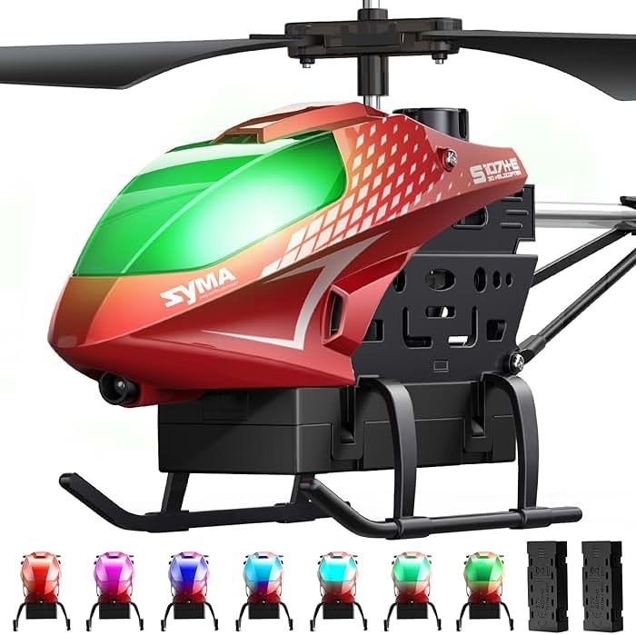 SYMA RC Helicopter, Remote Control Helicopter with 40 Mins Flight Time(2 Batteries), Auto Obstacle Avoidance, 7 LED Lights and Altitude Hold, Gifts Toys for Kids 8-12 - Product Image