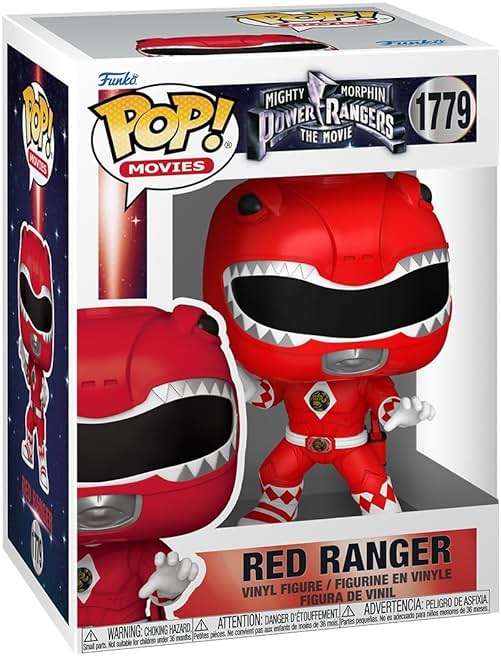 Funko Pop! Movies: Mighty Morphin Power Rangers: The Movie - Red Ranger - Power Rangers Movie - Collectable Vinyl Figure - Gift Idea - Official Merchandise - Toys for Kids & Adults - Movies Fans - Image 1