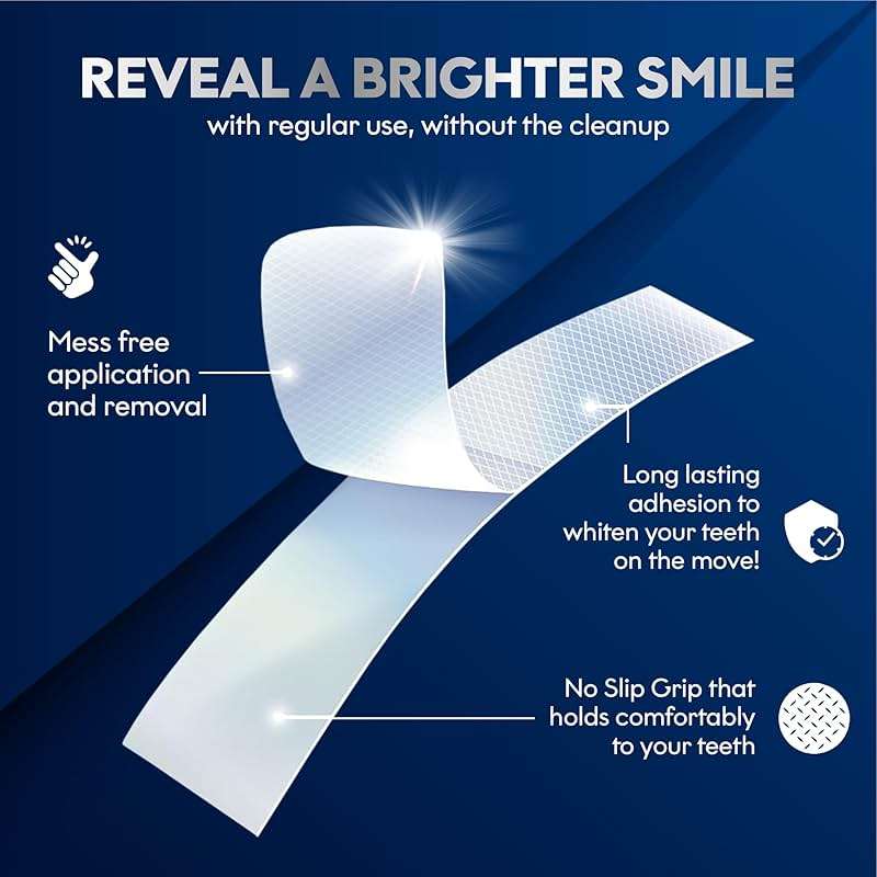 Teeth Whitening Strips | 14 Strips - 7-Day Mint-Flavored Treatments for Sensitive Teeth | Non-Toxic Whitening Strips | Enamel Safe & Peroxide-Free | Removes Stains in 7 Days | Teeth Whitening - Image 2