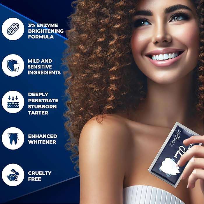 Teeth Whitening Strips | 14 Strips - 7-Day Mint-Flavored Treatments for Sensitive Teeth | Non-Toxic Whitening Strips | Enamel Safe & Peroxide-Free | Removes Stains in 7 Days | Teeth Whitening - Image 3